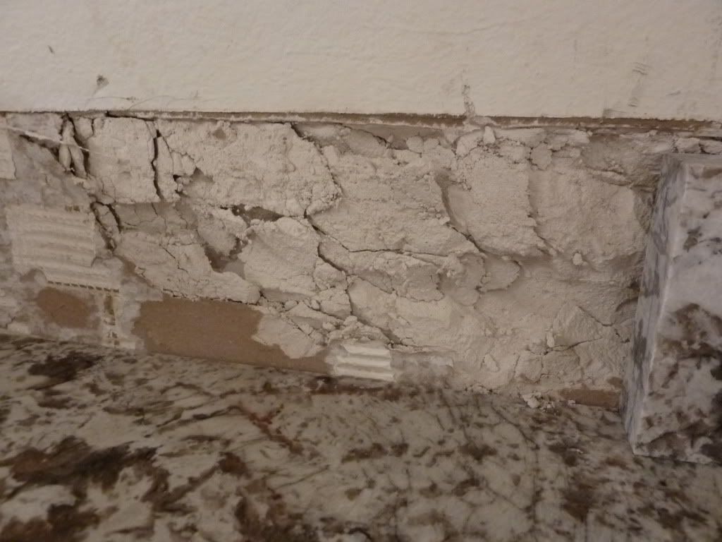 Kitchen Backsplash Uneven Wall old backsplash is off the wall, how to fix the wall for new one? Kitchen Backsplash Uneven Wall old backsplash is off the wall, how to fix the wall for new one?