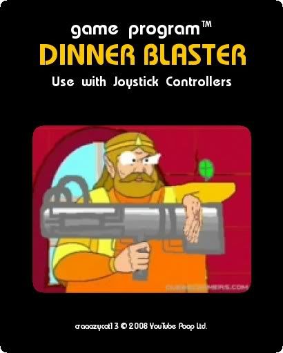 Dinner Blaster Atari 2600 Cartridge