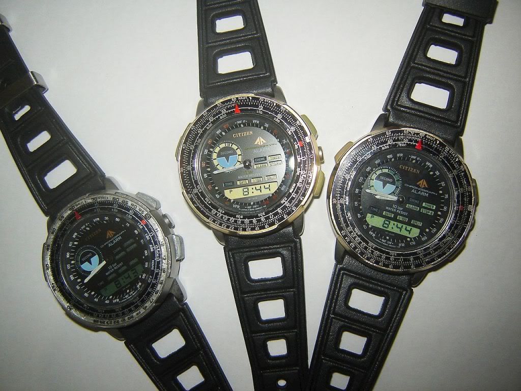 Citizen Wingman 8945, 3 incredible and rare Wingmans from 1980