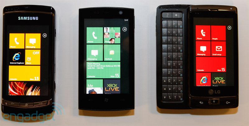 Samsung WinPho7 mobile