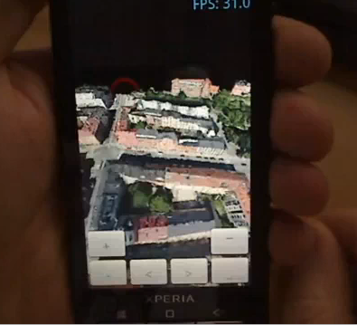 3D Maps demoed on Xperia X10