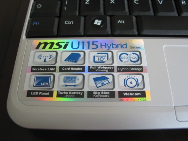MSI Wind U115 Hybrid netbook