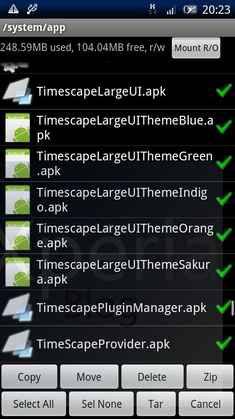 Guide to removing Timescape