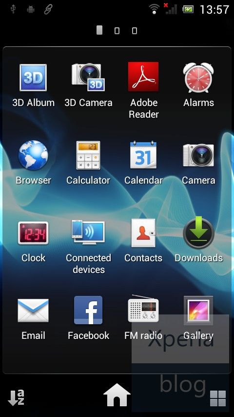 Xperia ICS first boot