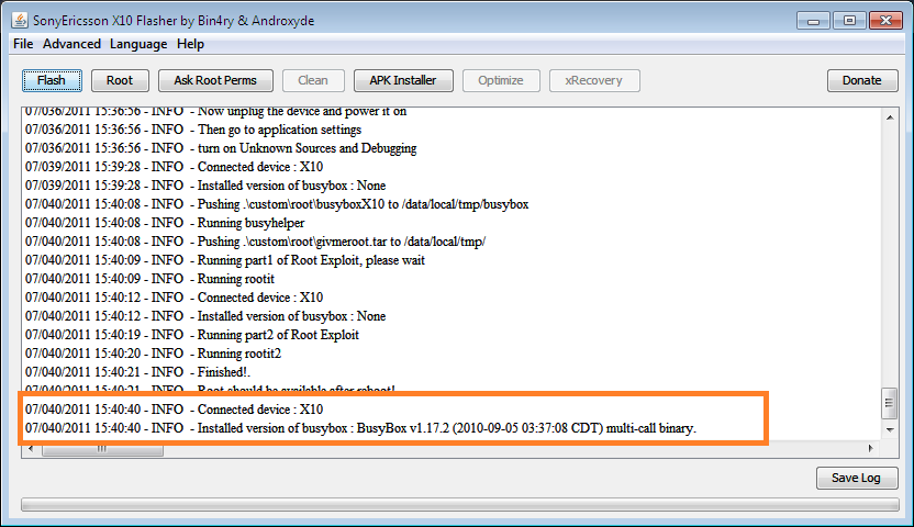 FlashTool 0.2.9.1-GBready root xRec.exe