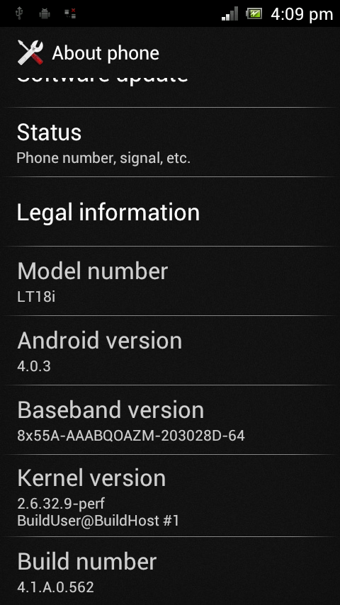 Xperia arc S Android 4.0 ICS firmware leaks