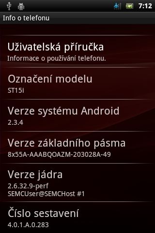 Xperia mini Android 2.3.4 firmware
