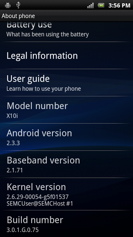 Xperia X10 Gingerbread update finally rolling out