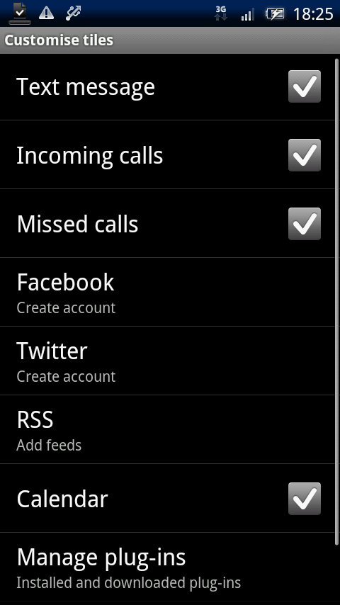 Sony Ericsson LiveView App