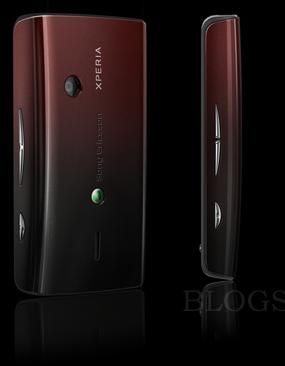 Black and red Xperia X8