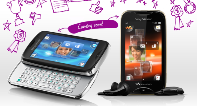 Sony Ericsson txt pro and Mix Walkman