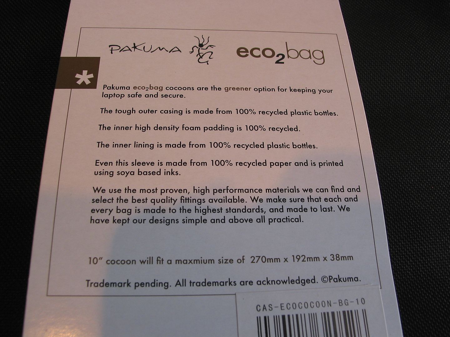 Pakuma eco2bag Netbook Sleeve
