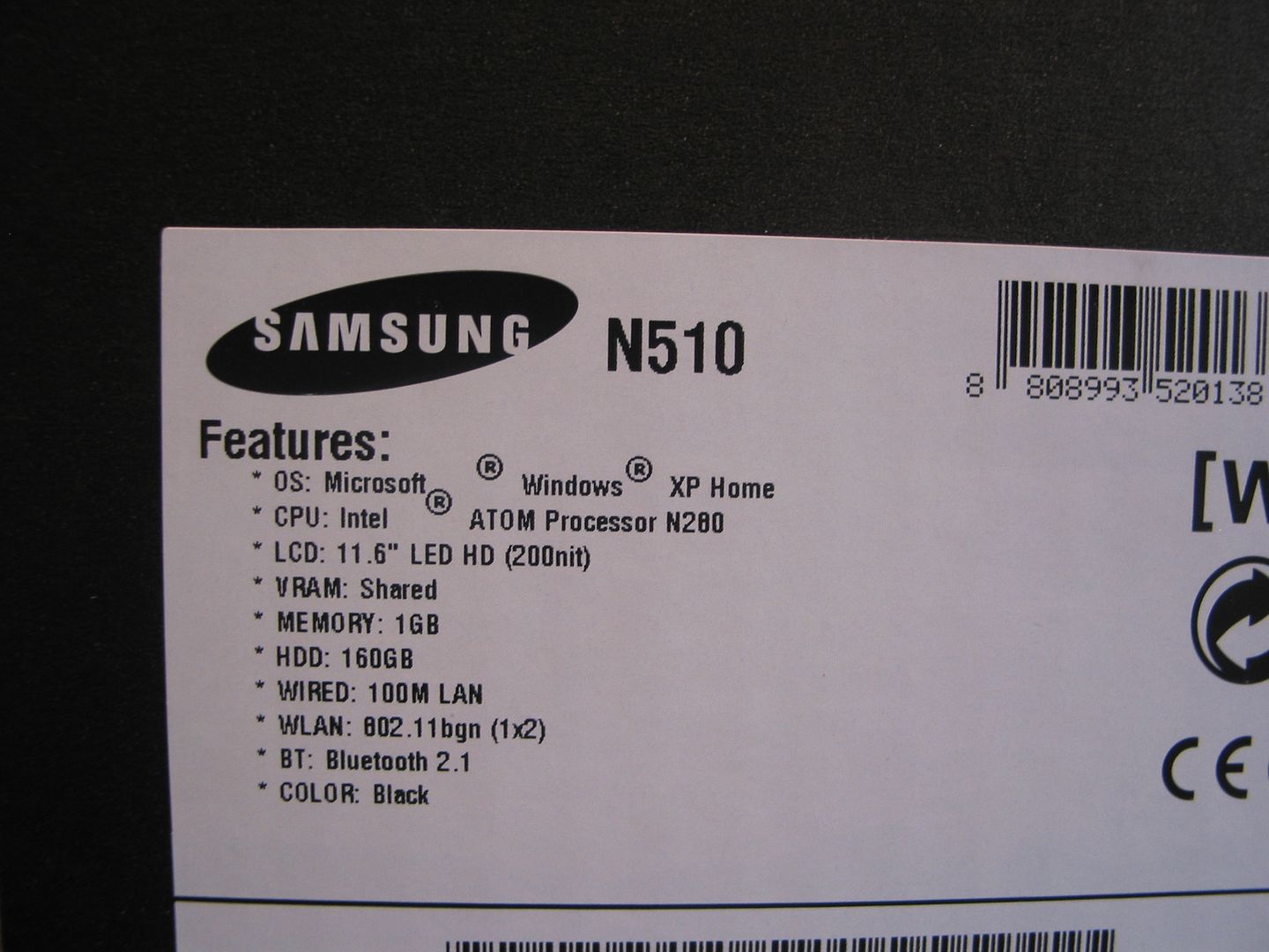 Samsung N510 netbook unboxed