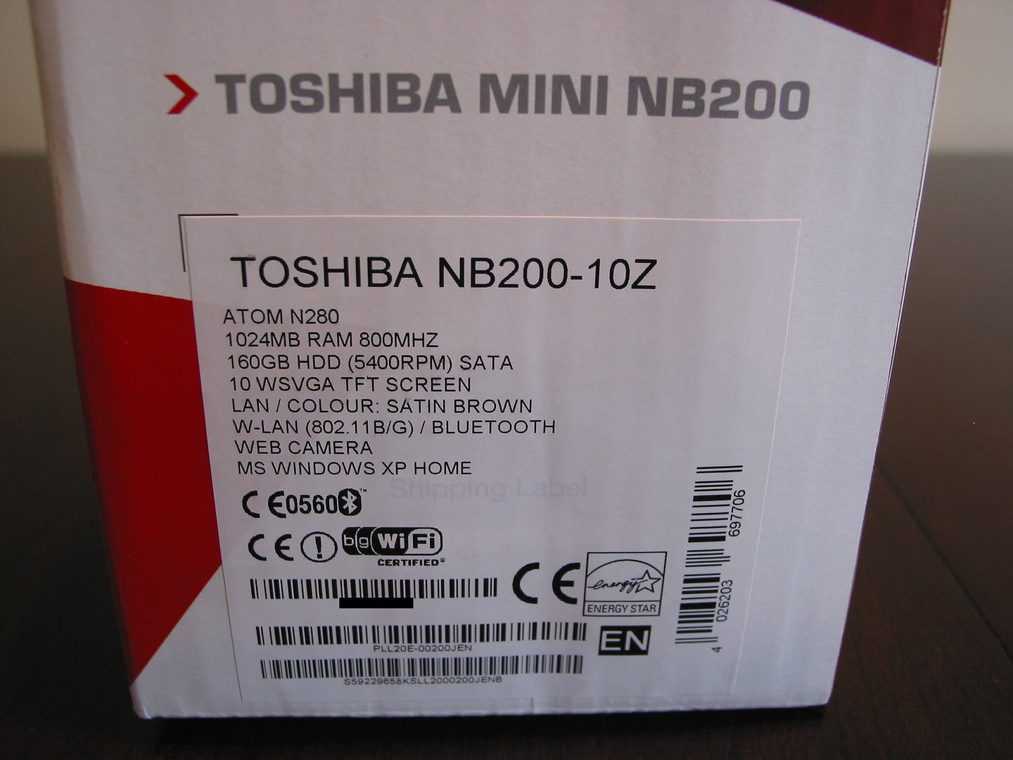 Toshiba NB200 Unboxed