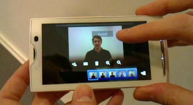 Face recognition feature showed off on Xperia X10