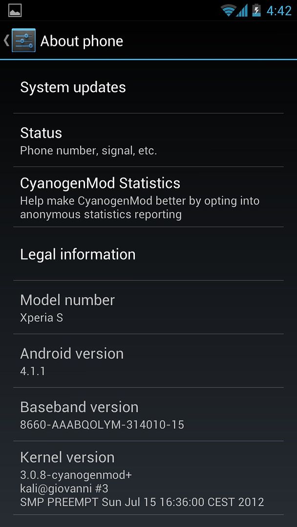 CyanogenMod 10 Alpha for Xperia S
