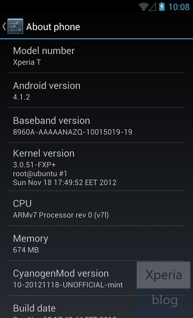 install CyanogenMod 10 on your Sony Xperia T