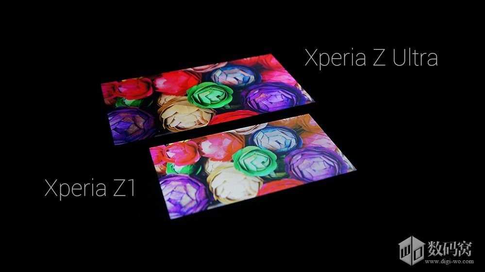 Xperia Z1 display versus the Xperia Z Ultra display
