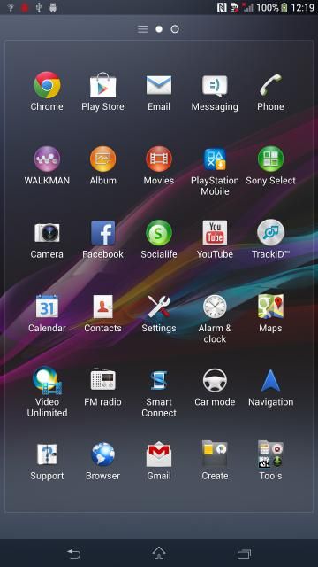 New Xperia Z Ultra screenshots leak showing launcher