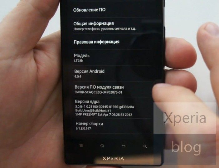Android 4.0.4 officially demoed on the Xperia ion