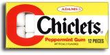 Chiclet gum