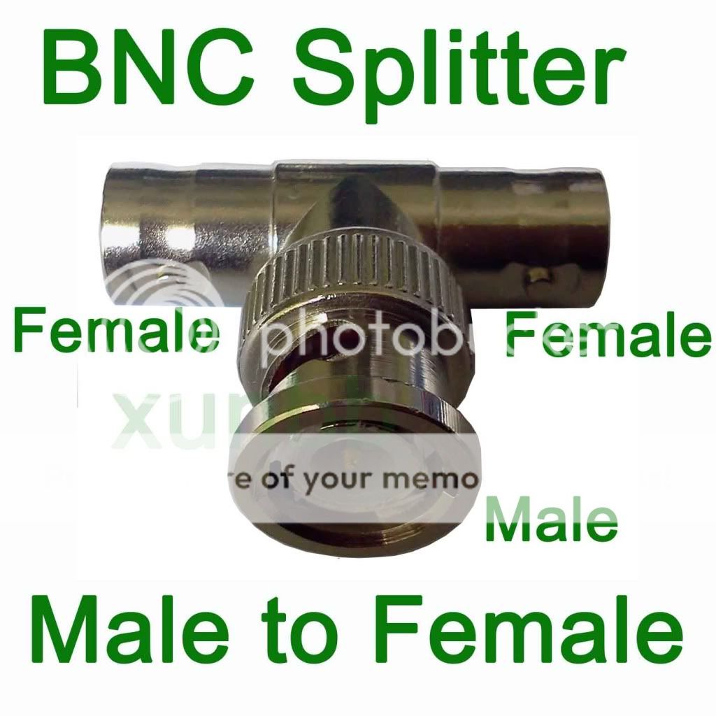 PCS BNC Female Aplicer Adapter Coax Coaxial Cable For CCTV DVR