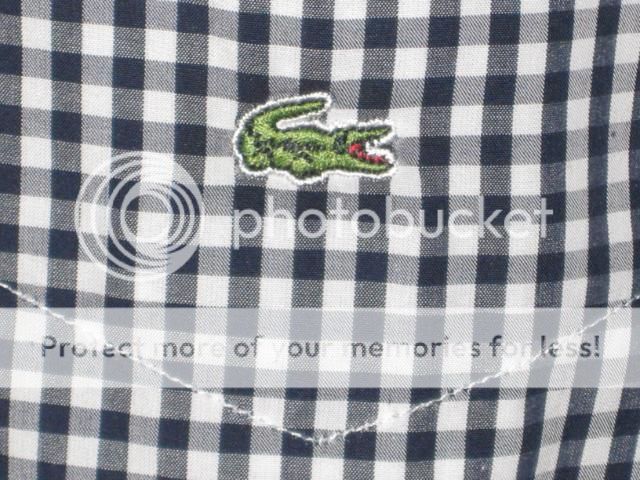 Mens Lacoste S/S Modern Fit Button Down SM MED 3XL NWT  